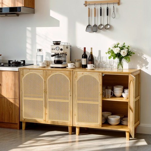 Bamboo buffet sideboard - bamboo,