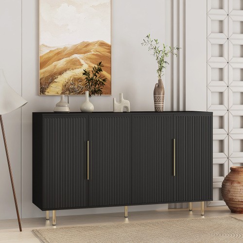 Black modern buffet - black, cabinet