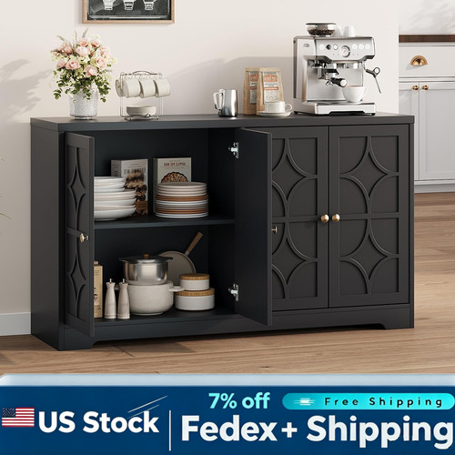Modern black buffet - 55",