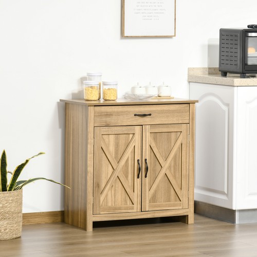 Farmhouse barn door sideboard - farmhouse,